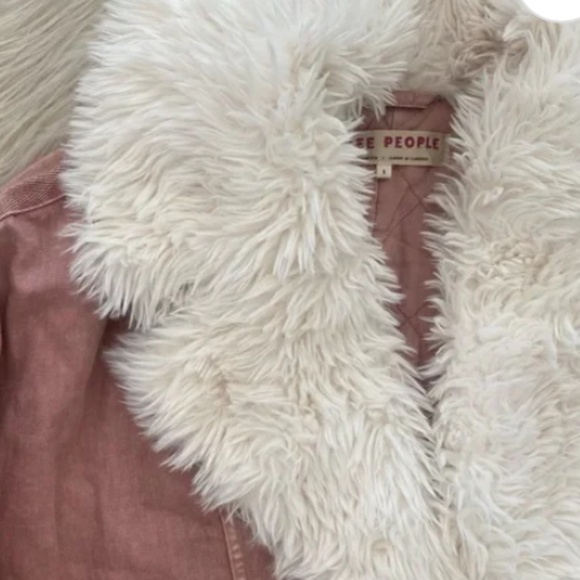 Free People Lolo Denim Jacket in Mauve size various NWT - Picture 11 of 11